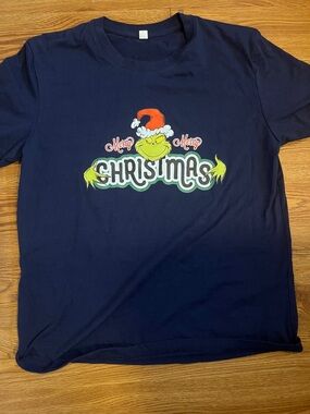 Kids Navy Grinch 'Merry Christmas' Graphic Tee